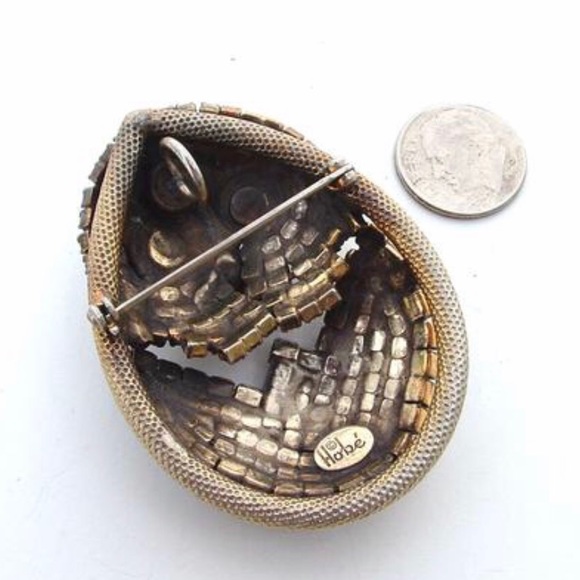 HOBE Owl Brooch and Pendant Vintage Necklace - Picture 5 of 6